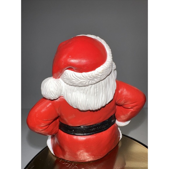 Vintage 1988 Hallmark Christmas Stocking Holder‎ Santa Claus - Picture 3 of 5